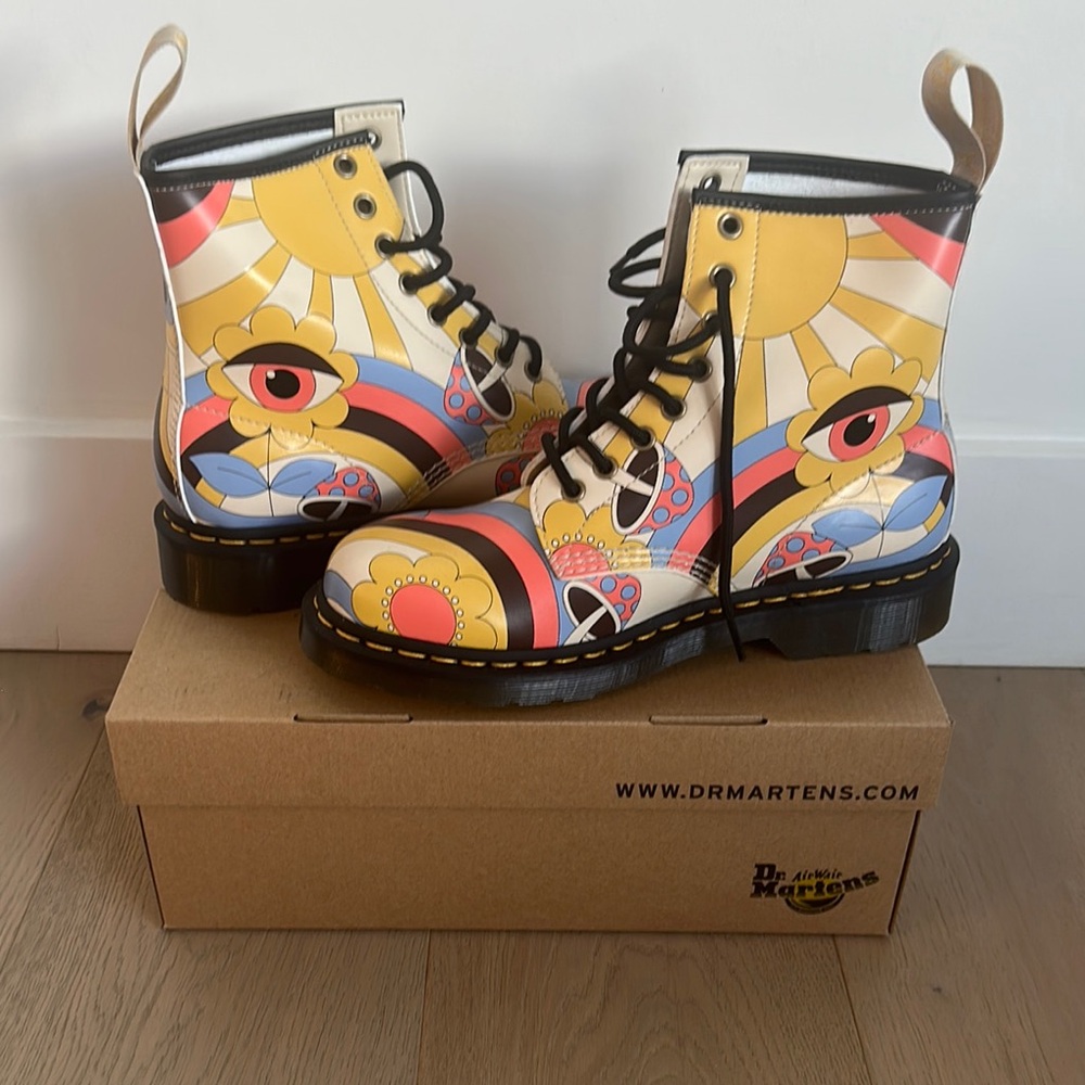 Dr. Martens Colorful Eye Print Boots